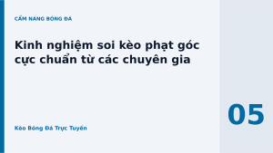 Read more about the article Kinh nghiệm soi kèo phạt góc cực chuẩn từ các chuyên gia