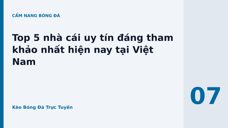 Top 5 nhà cái uy tín đáng tham khảo nhất hiện nay tại Việt Nam